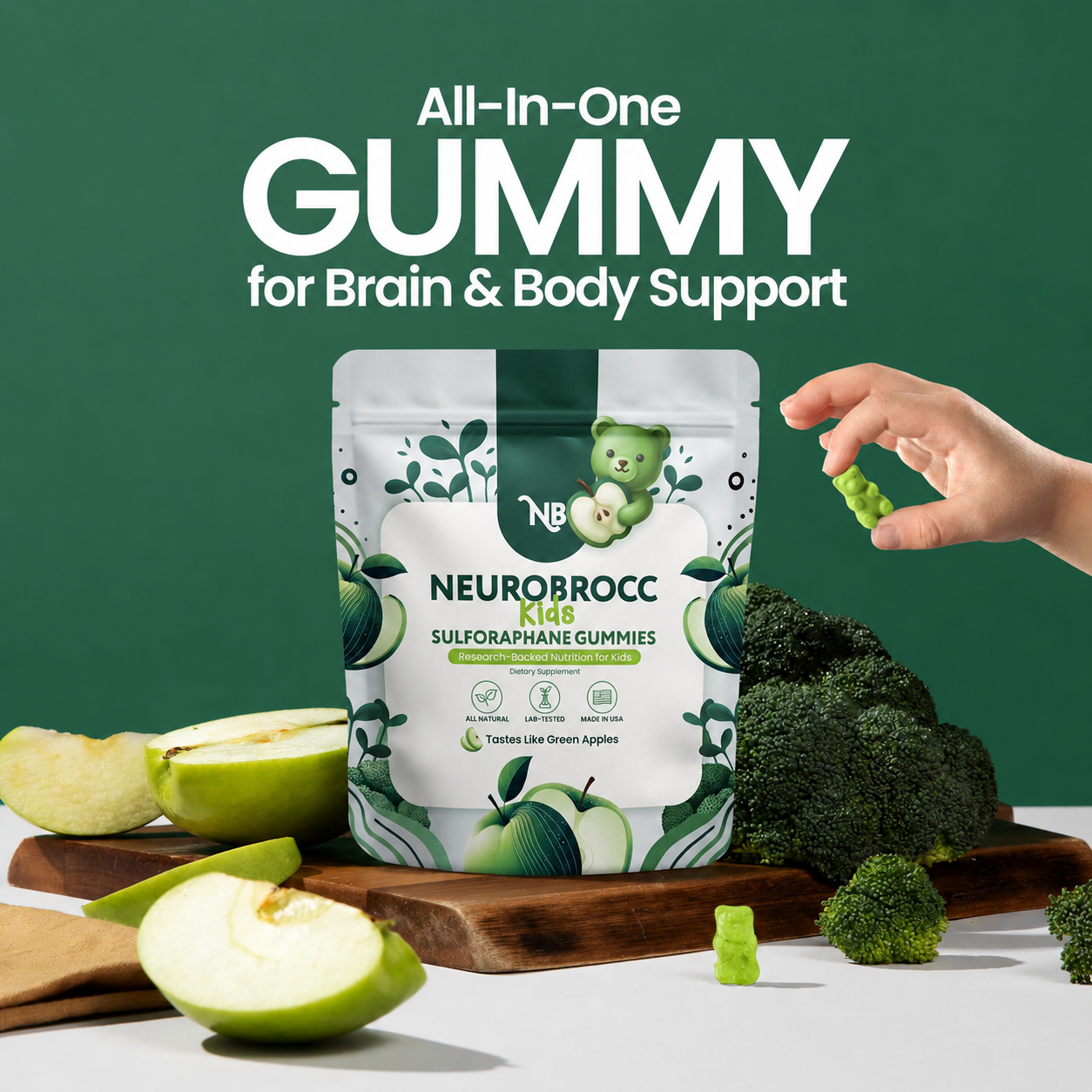 NeuroBrocc - Sulforaphane Supplement Gummies